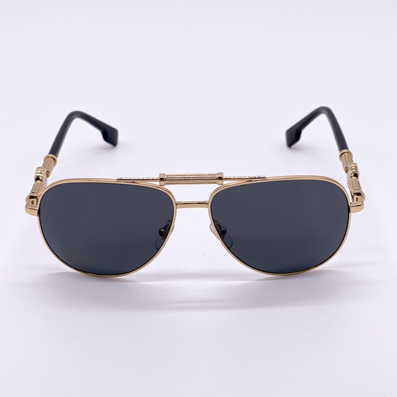 NEW VERSACE VE2236 100287 UNISEX AVIATOR SUNGLASSES MOD 2236 1002/87 - Picture 4 of 11